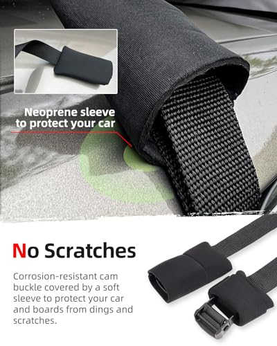 Soft Roof Rack Pads System for Surfboard (58 Foot)