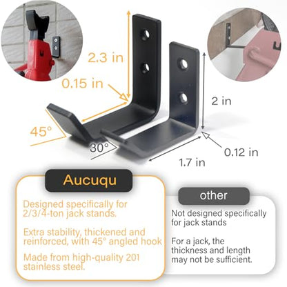 4 Packs Jack Stands Wall Mount Organizer (4 Count)