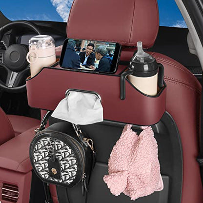 Car Back Seat Organizer with 2 Cup Holders (22.9281 Ounce)