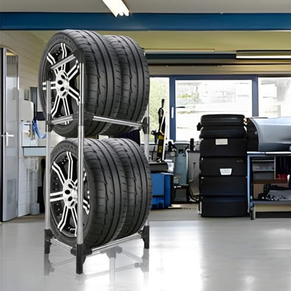 Tire Rack Tire Storage Rack Stand Garage Storage Shelf Organizer