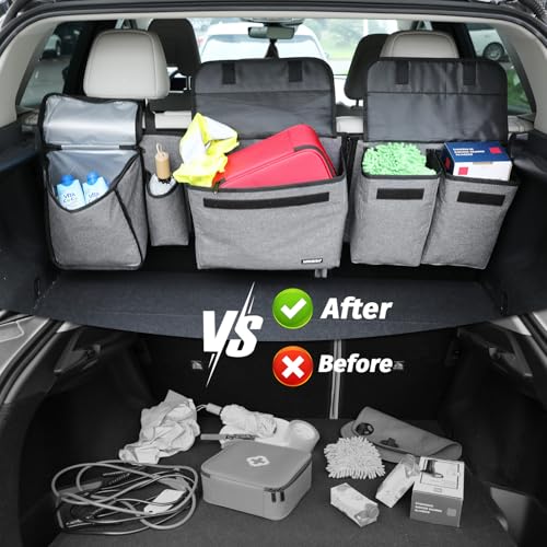 Deluxe Trunk and Backseat Organizer for Medium or Large Size SUVs & RVs