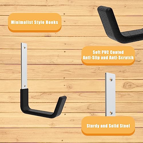 Heavy Duty Wall Mount Hooks (6 Count)