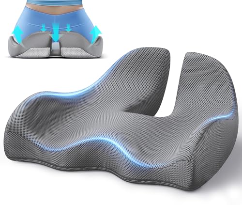 XL Ergonomic Seat Cushion Relieves Sciatica & Tailbone Pain
