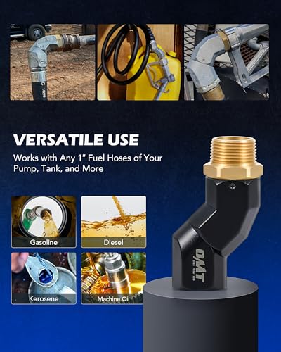 OMT 2pcs 1" NPT Fuel Hose Nozzle Swivel Kit (2 Count)