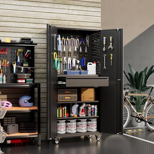 Garage Storage Cabinet with Wheels