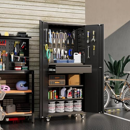 Garage Storage Cabinet with Wheels