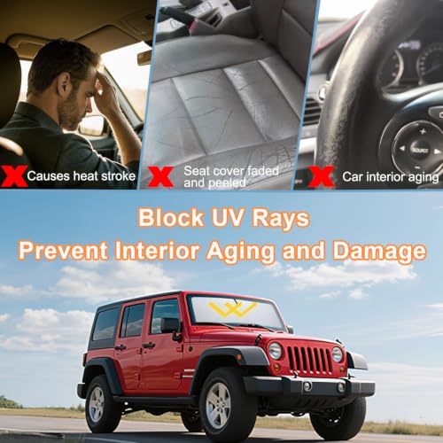 Windshield Sun Shade for Jeep Wrangler JK 2007