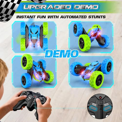 Blue Green RC Car for Kids