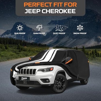 Jeep Cherokee Car Cover Waterproof All Weather for Automobiles