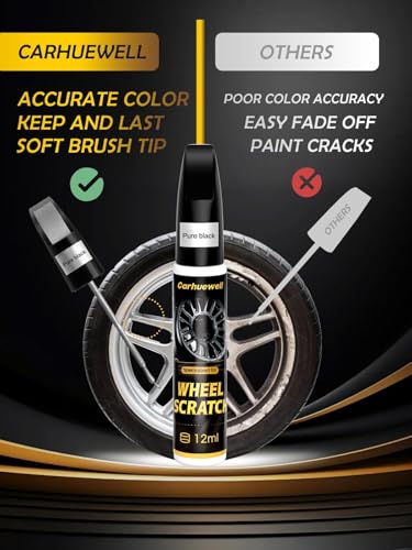 Black Rim Touch Up Paint Compatible with Kia