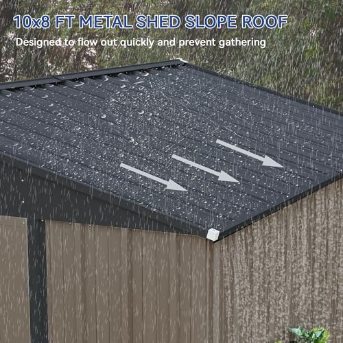 10x8 FT Outdoor Storage Shed