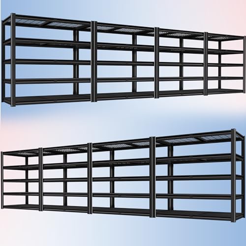 48" W X 24" D X 72" H 5 Tier Heavy Duty Garage Shelving (8 Count)