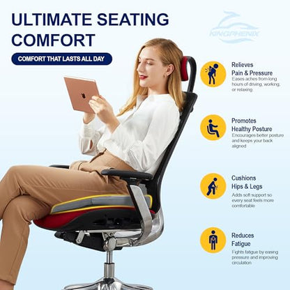 Memory Foam Car Seat Cushion for Driving Comfort and Office Use