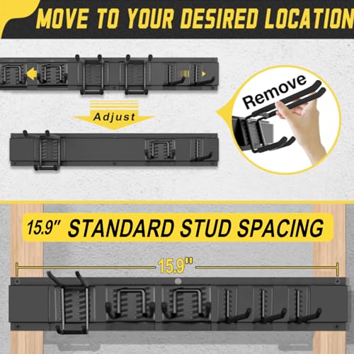 64'' Garage Tool Organizer Wall Mount (18 Count)