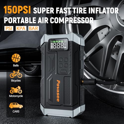 5000A Jump Starter with Air Compressor