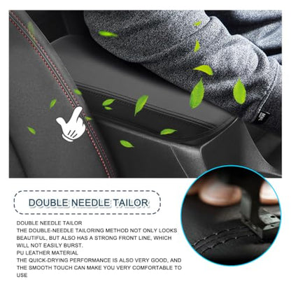 Armrest Console Cover Compatible with 2027 Chevy Bolt Center Console Cover Armrest Pad