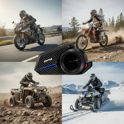 Motorcycle Helmet Headset 8 Riders Communication System X8 Intercom with Music Sharing