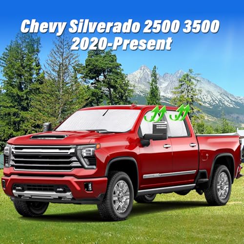 5pcs Thicken Sun Shades for Chevy Silverado 2500 3500 Accessories 2020