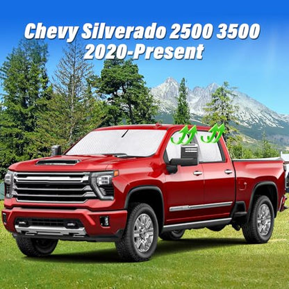 5pcs Thicken Sun Shades for Chevy Silverado 2500 3500 Accessories 2020