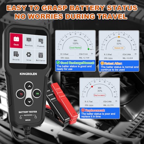 BM520 6V 12V 24V Car Battery Tester