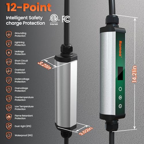 Level 2 EV Charger 40 Amp Portable J1772 Charger