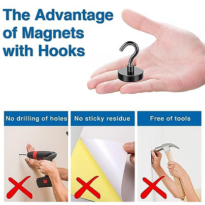 Magnetic Hooks for Cruise Essentials 2026 Cabins Door 12 Pack (12 Count)