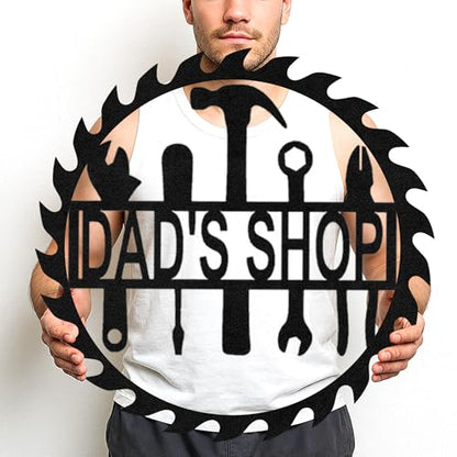 Custom Garage Workshop Metal Sign Personalized Tool Name Wall Art for Car Truck Mechanic Shop Decor Durable Steel Sign for Dad Husband Men’s Auto Workspace or Fence