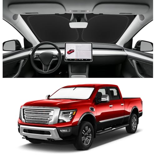 Custom Fit Windshield Sun Shade for Nissan Titan 2020