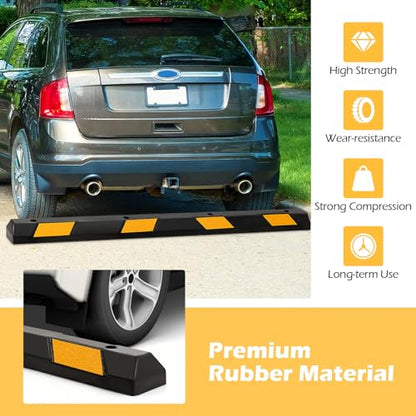 Rubber Parking Curb Garage Floor Stopper