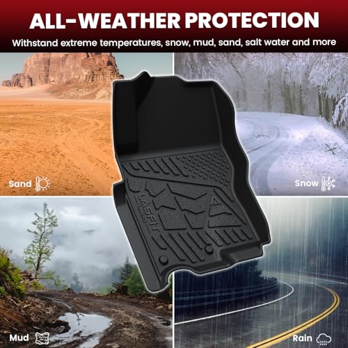 Floor Mats for Nissan Frontier Crew Cab 2026 2025 2024 2023 2022 (2 Count)