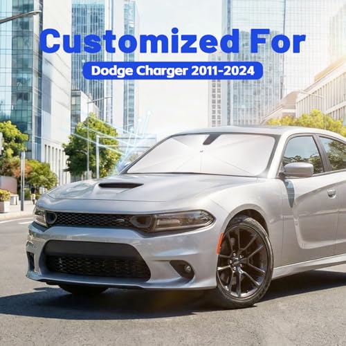 Car Windshield Sun Shade Umbrella for Dodge Charger 2011