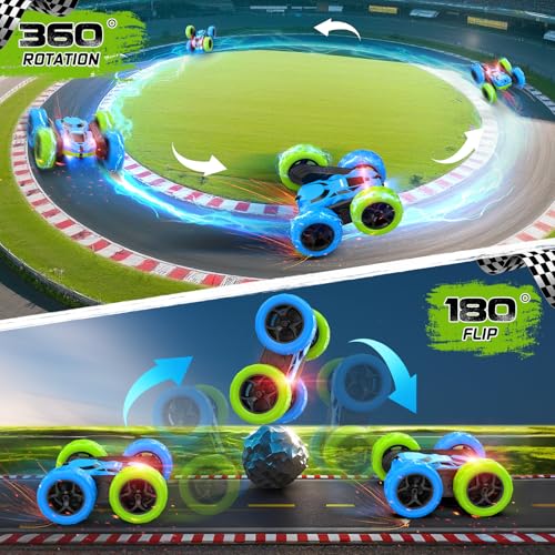 Blue Green RC Car for Kids