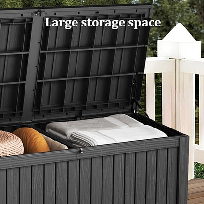 180 Gallon Lockable Resin Deck Box