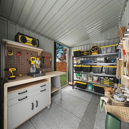 4x6 FT Lean to Shed Outdoor Storage Shed