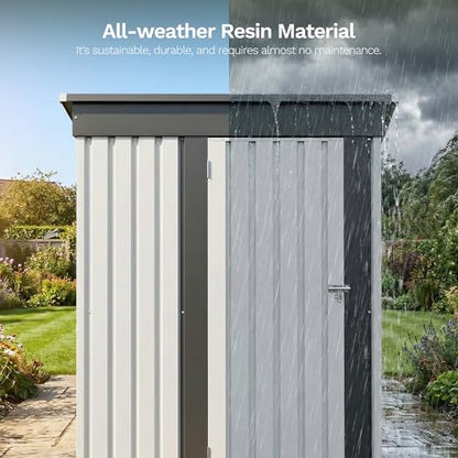 5x3 FT Outdoor Storage Shed with Floor Frame