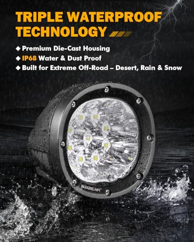 P4 Series 4 Inch White LED Driving Light (2 Count)
