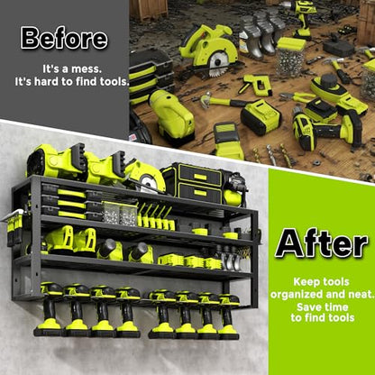 Large Power Tool Organizer Wall Mount
