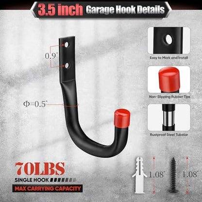 24 Pack Heavy Duty Garage Hooks