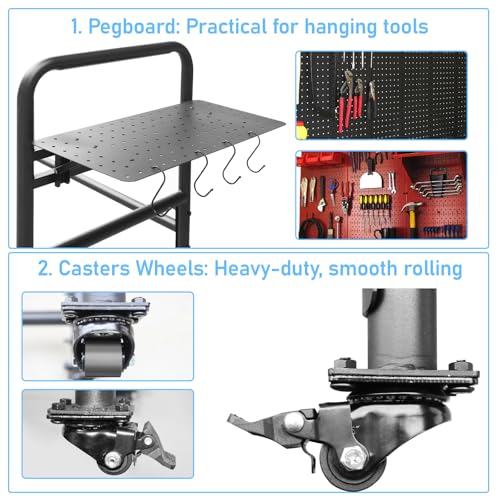 Rolling Tire Rack for Garage