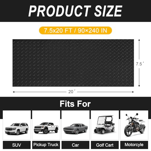 7.5x20 FT Garage Floor Mat
