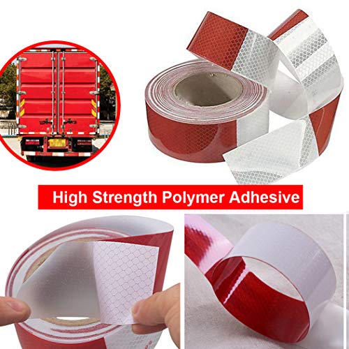 Waterproof Reflective Safety Tape Roll 2"X150' Feet Long Yellow Black DOT C2 Auto Truck Safety Reflector Strips Self (142 Foot)