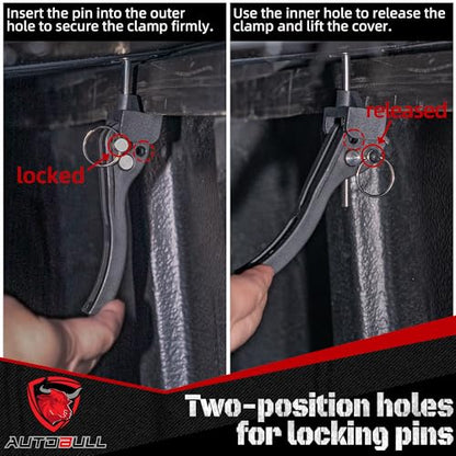 Hard Top Tri Fold tonneau Cover Compatible with 2007