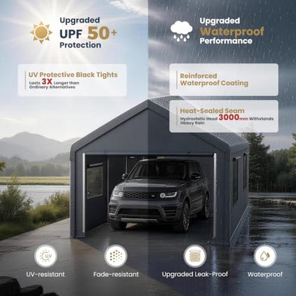 13x24ft Portable Garage Carport