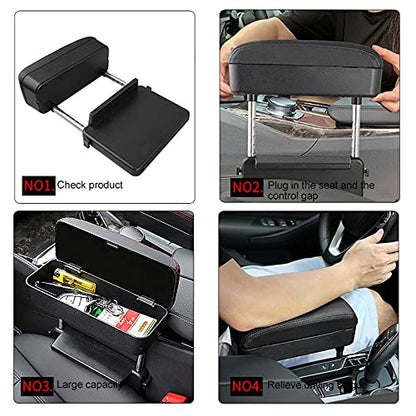 Car Armrest Box Adjustable Pad Refit Car Central Lift Armres Storage Organizer Box Arm Rest