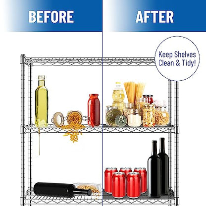 Set of 4 Shelf Liners for Wire Shelf Liner (24 Sq Ft)