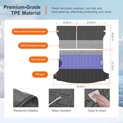 Cargo Mat & Backrest Mat Compatible with 2024