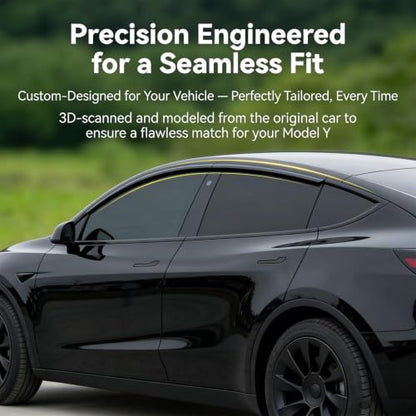 Window Visors Rain Guards Compatible with Tesla Model Y 2020
