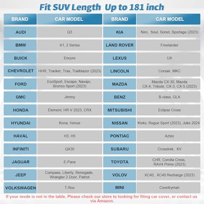 SUV Car Cover Waterproof All Weather
