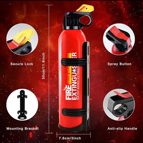 6 Pack Fire Extinguisher for Home with Wall Mount (6 Count)