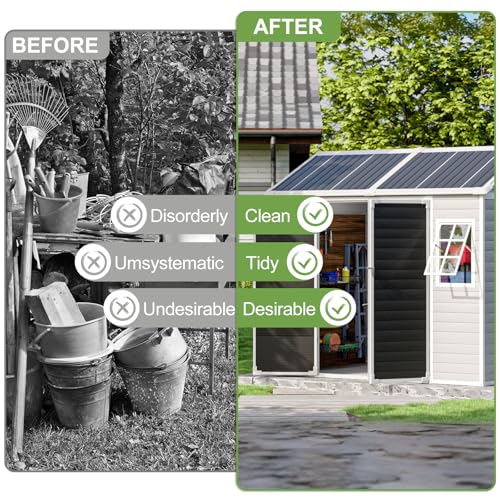 8x6x7 FT Resin Storage Shed w